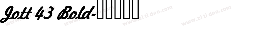 Jott 43 Bold字体转换